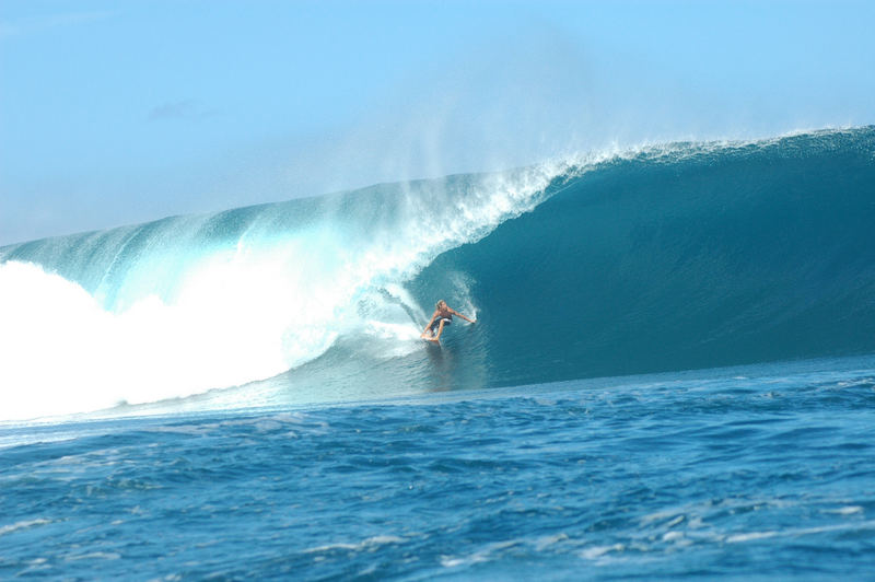 La vague mythique de Tahiti