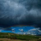 la valle, il temporale e l'arcobaleno