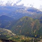 La vallée de Chamonix vue de l’Aiguille du Midi