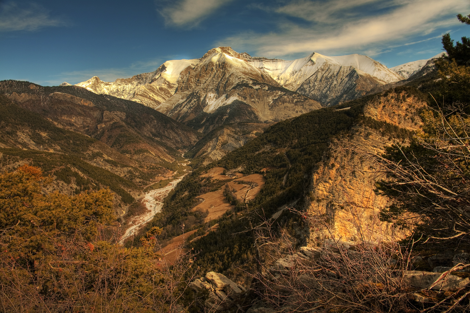 La vallée de la Bléonne.