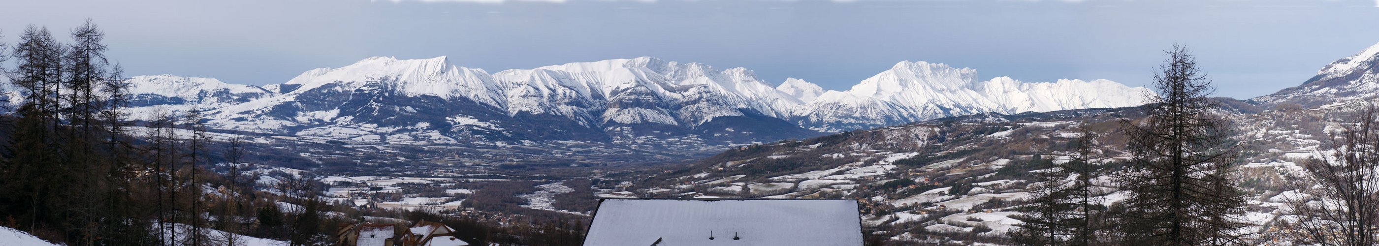 la vallée de St Léger les mélèzes en hiver 2