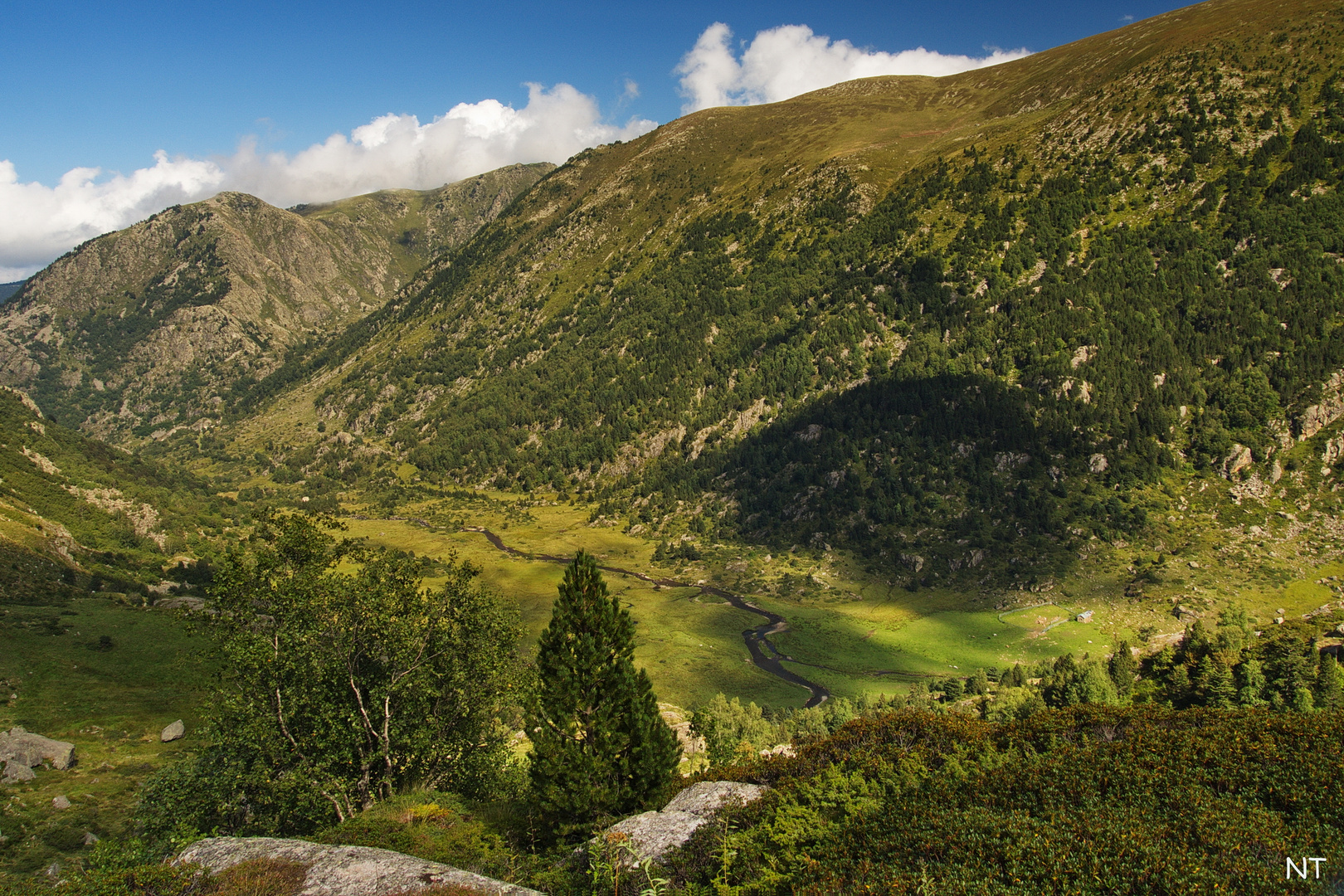 La vallée du Quioules (Ariège).