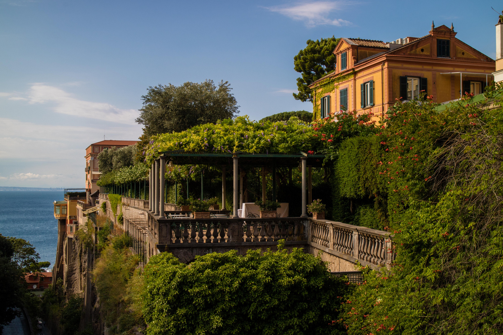 La végétation luxuriante de Sorrente.