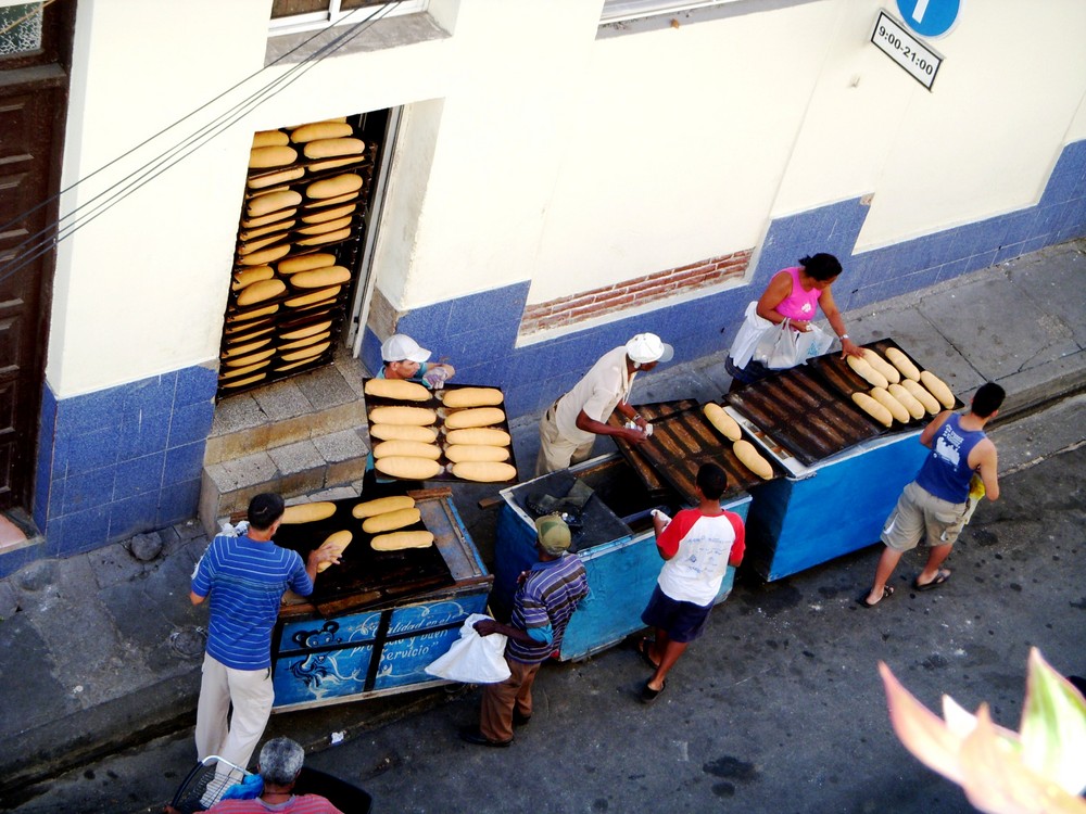 la vendita del pane....