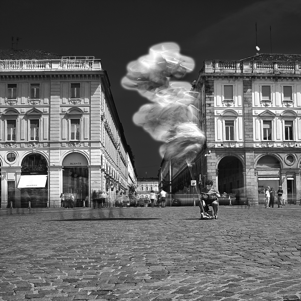 ...la venditrice di palloncini...