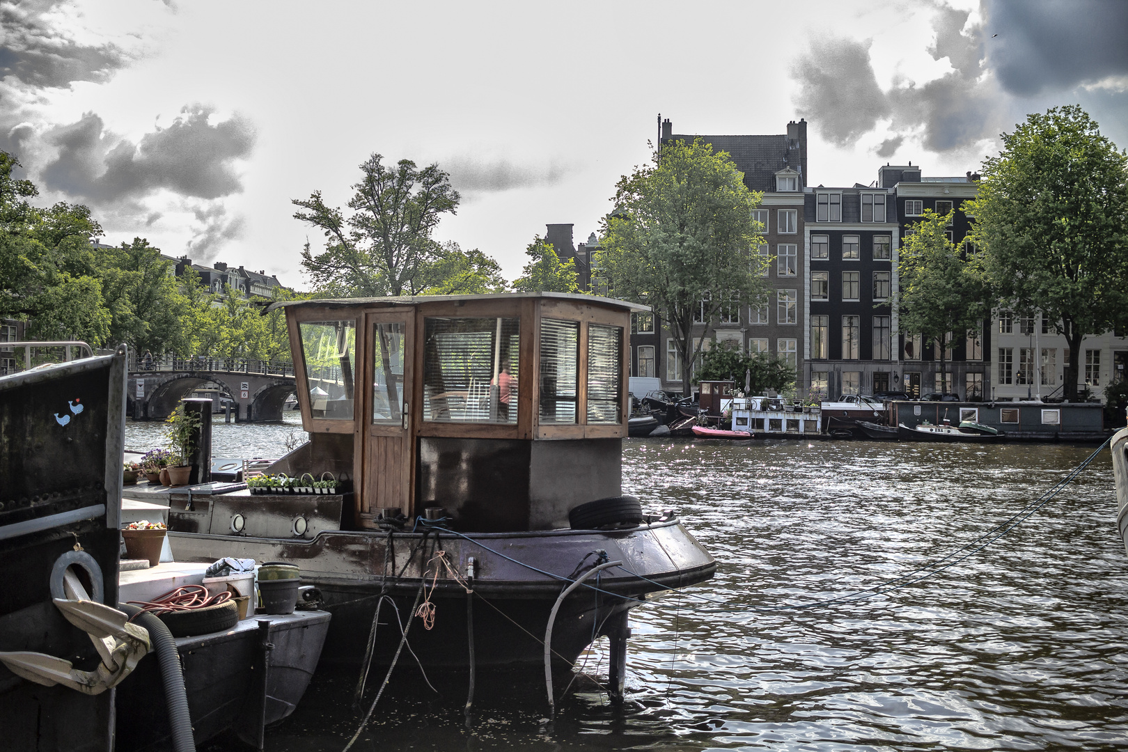 La vida de los canales en Amsterdan 