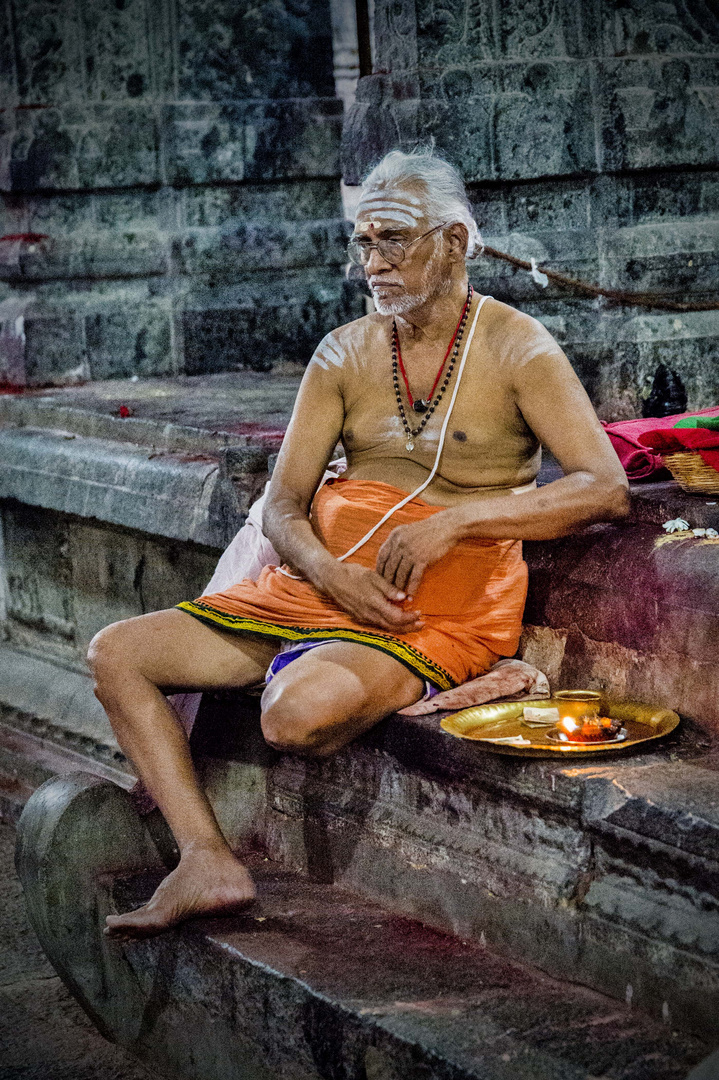 la vie au temple bramane 