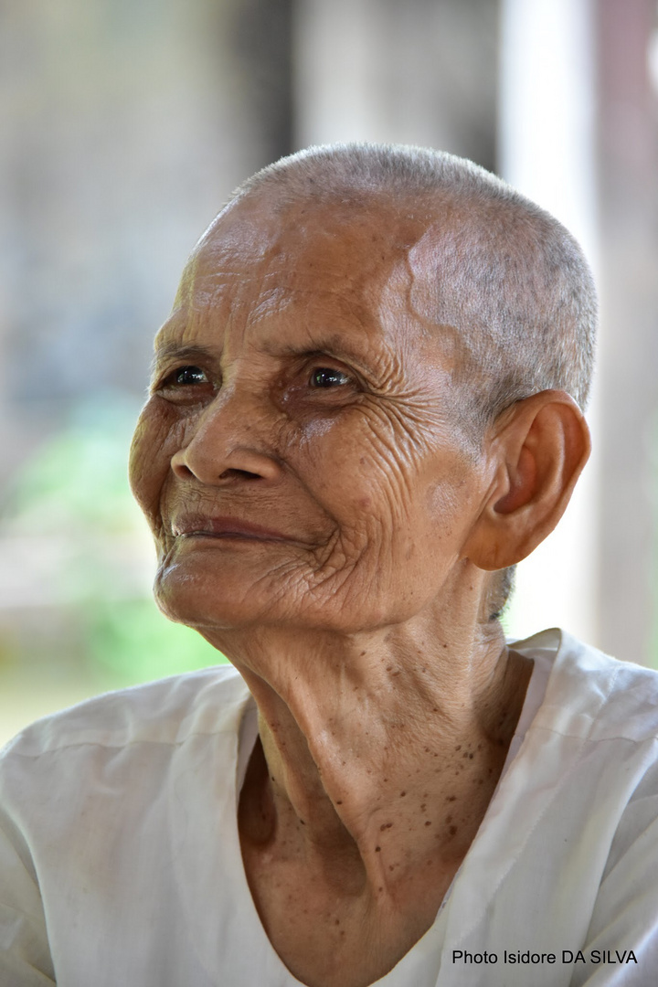 la vieille dame du Cambodge 