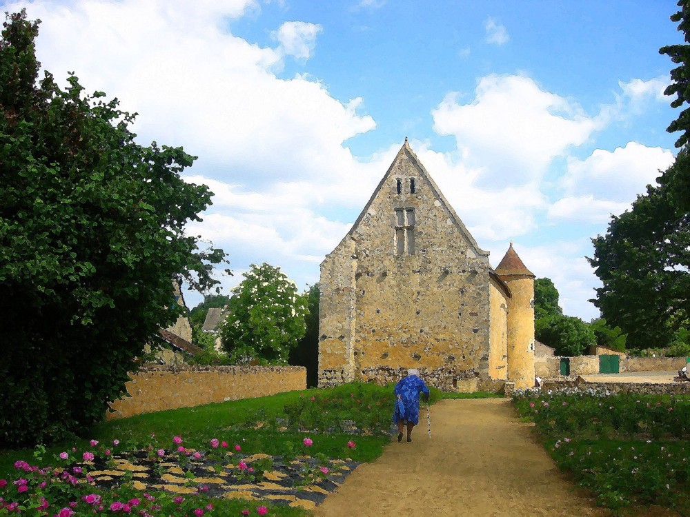 la vieille dame du jardin