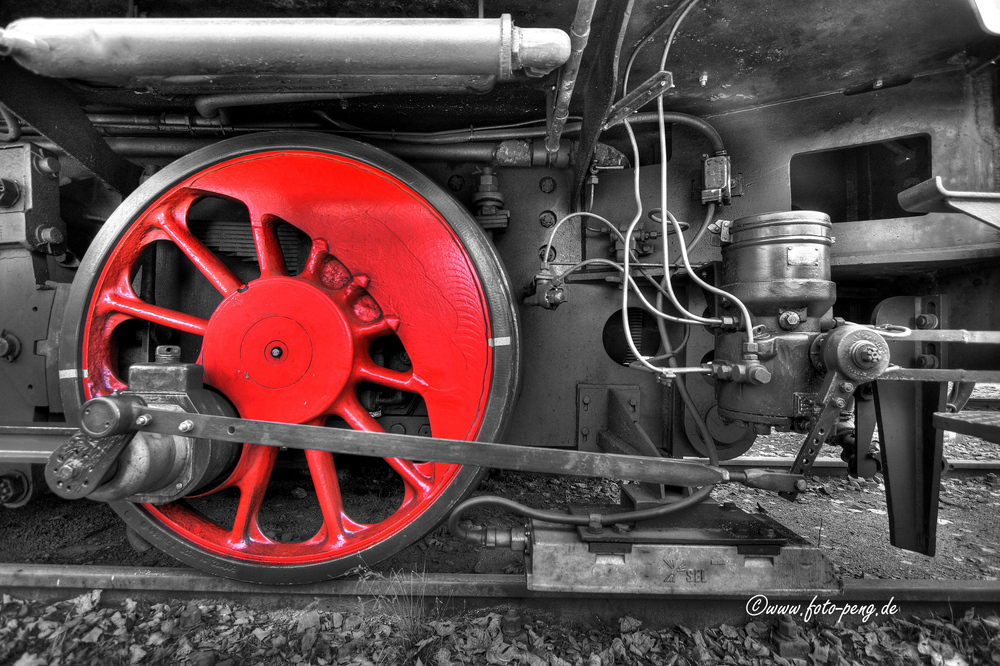 La vieille locomotive à vapeur