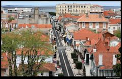 " La vieille ville d'Arcachon depuis le jardin mauresque "