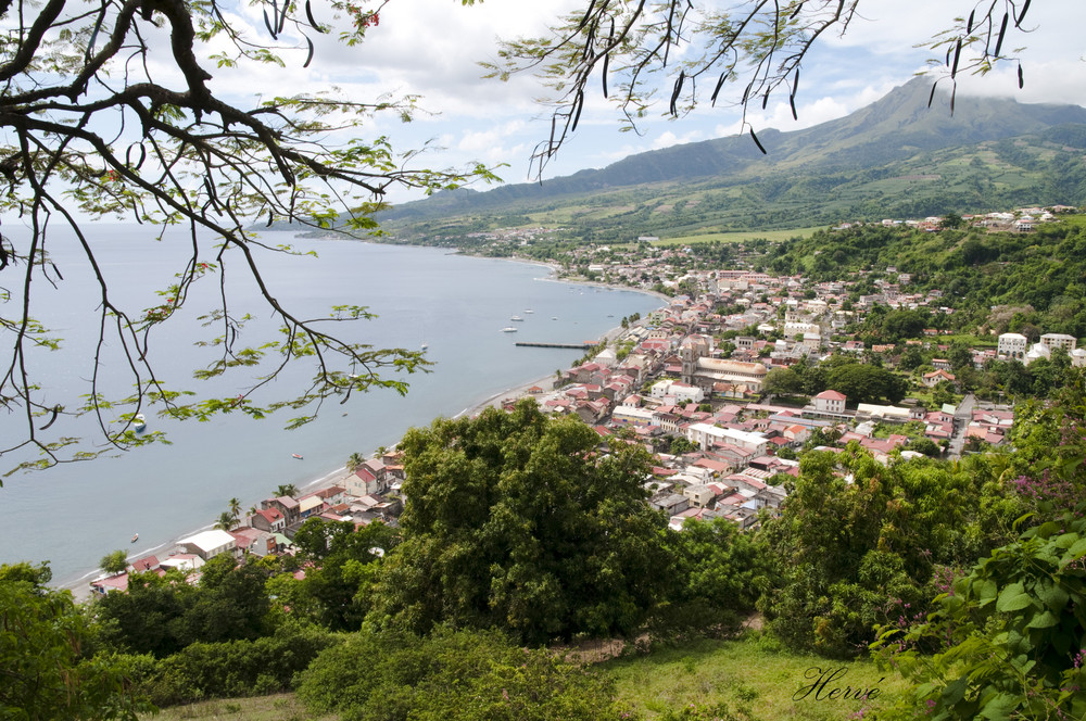 La ville de Saint Pierre et la Pelée