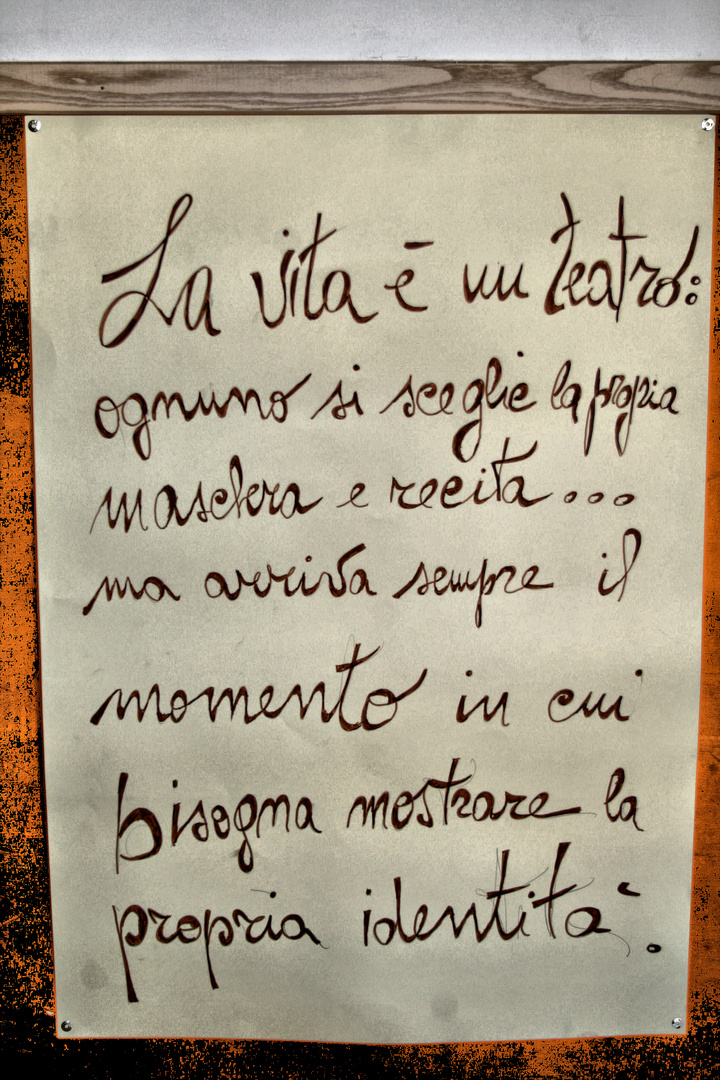 La vita è un Teatro......