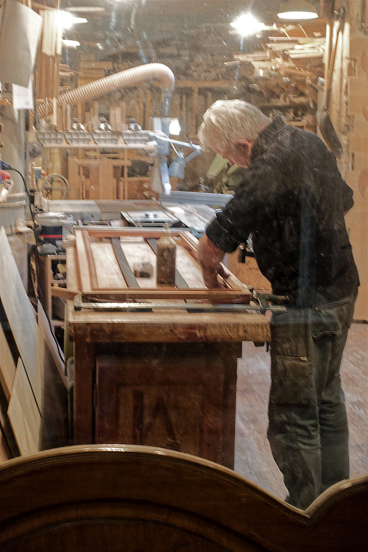 La vitrine de l'ébéniste