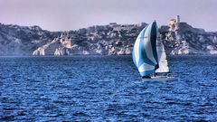 La voile bleue