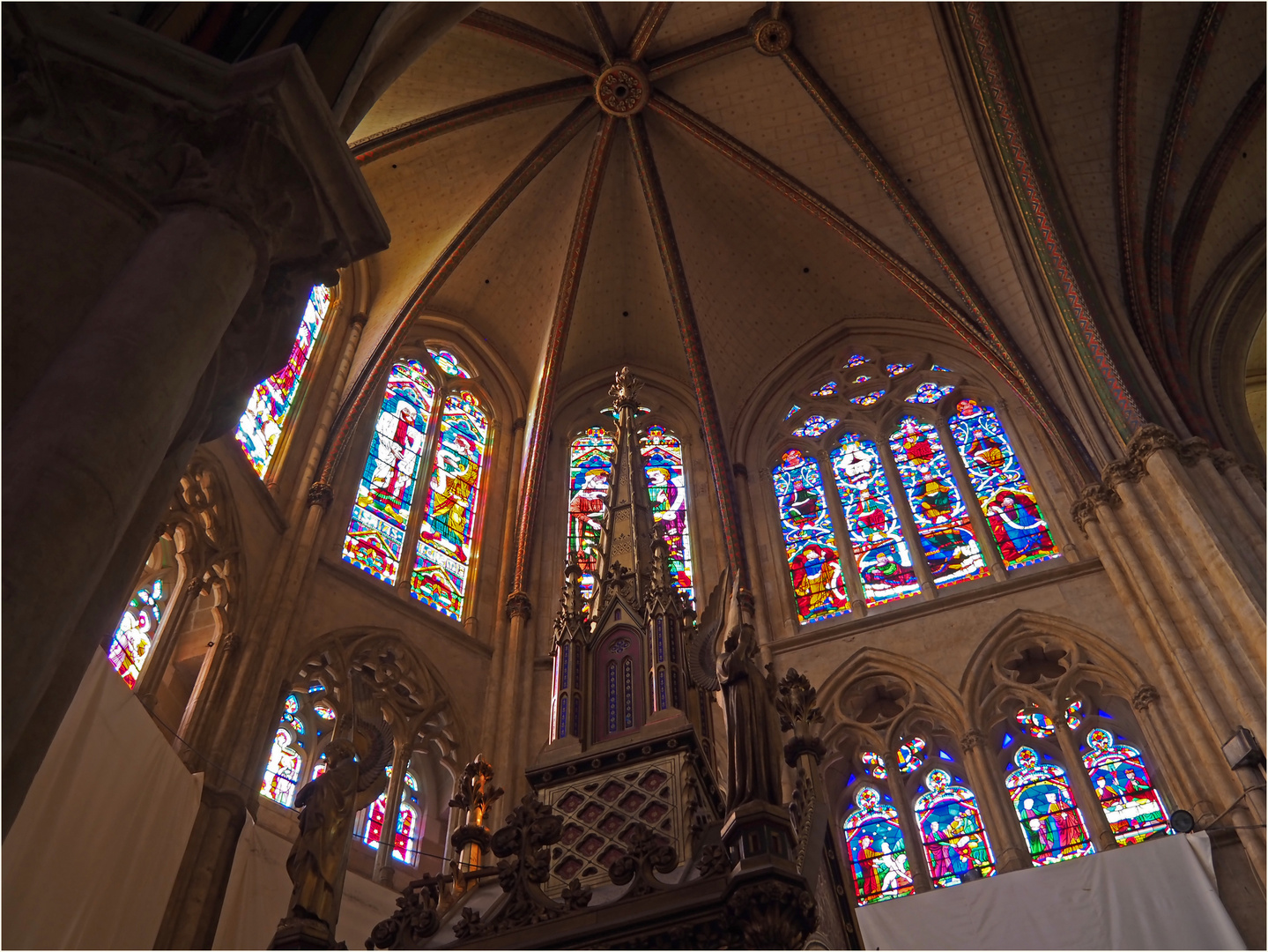 La voûte du chœur de la Cathédrale Sainte-Marie