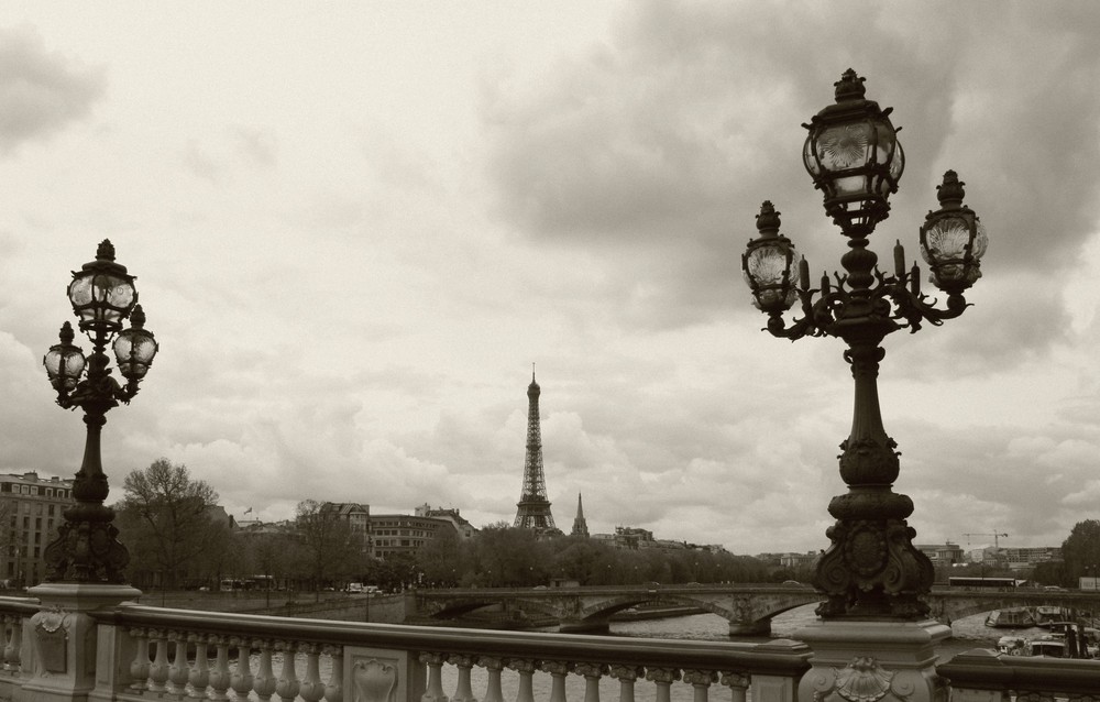 La vue du Pont d'Alexandre