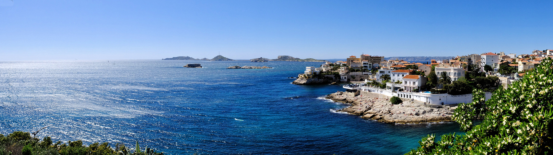 La vue en bleu...