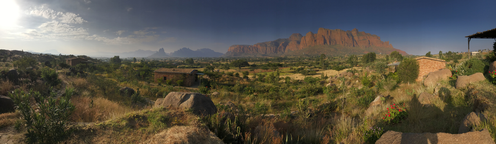 La vue sur Gueralta,depuis Korkor Lodge.