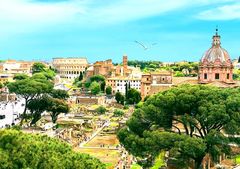 La vue sur Rome