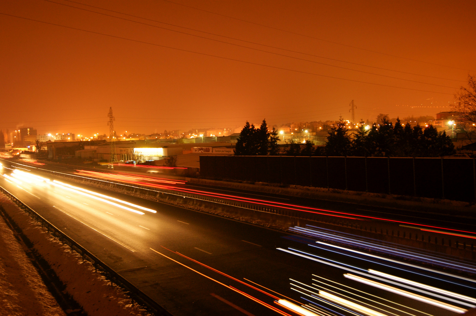 l'A6 la nuit