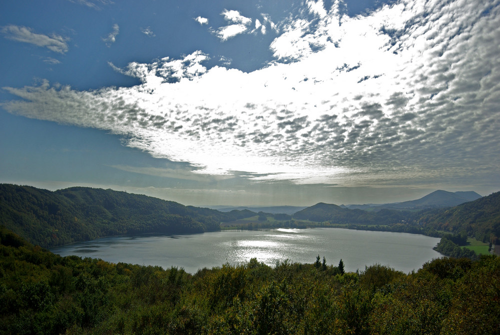 Laacher See / Eifel vom Lydiaturm