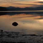 Laacher See im Abendlicht (Winter)