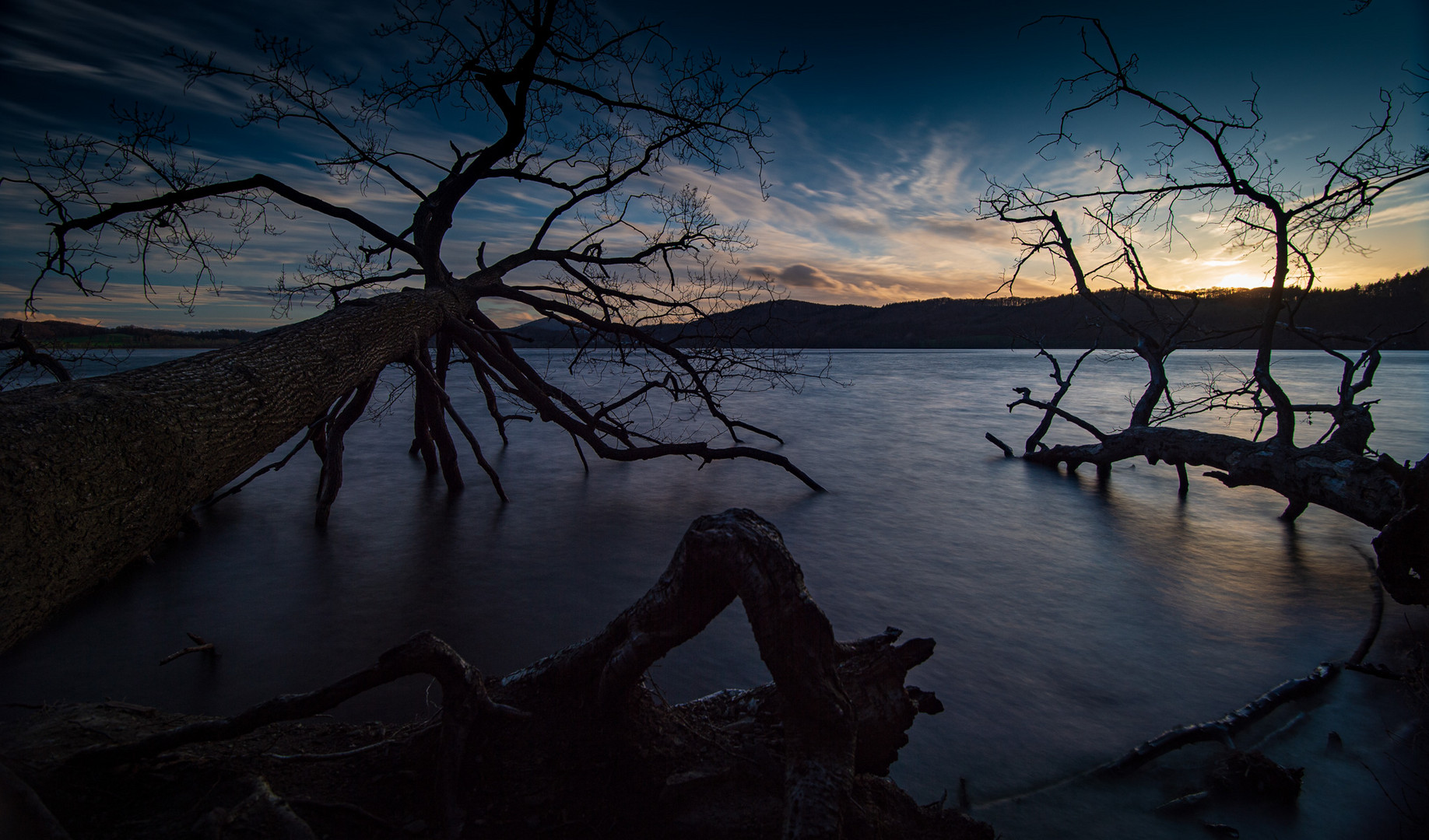 Laacher See, Sonnenuntergang