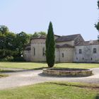 L’Abbaye de Flaran vue des jardins
