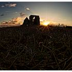 L'Abbaye des Chateliers au coucher de soleil