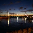 Laboe Anlegestelle bei Nacht