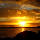 Laboe - "Kalter, einsamer, herbstlicher Sonnenuntergang"