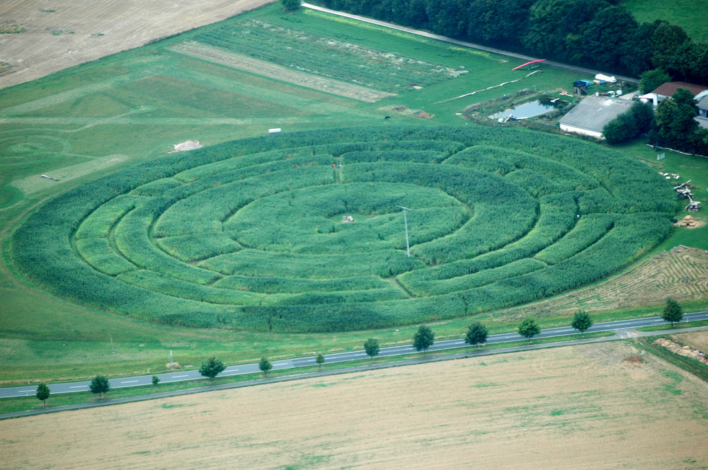 Labyrinth von oben