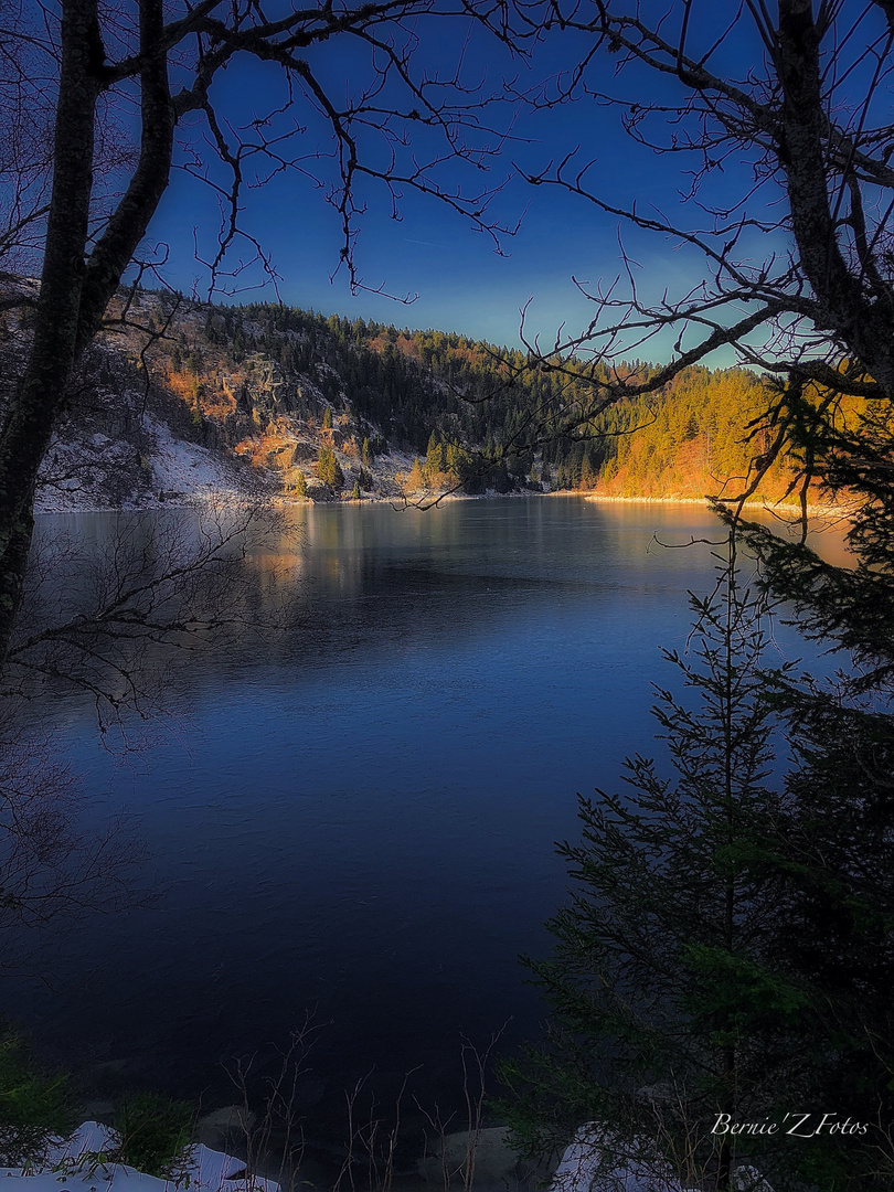 Lac blanc en hiver