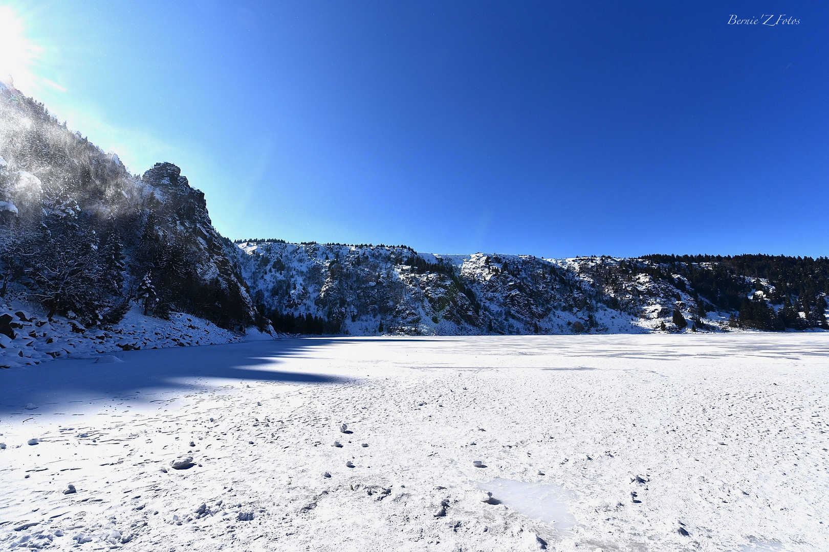 lac blanc en hiver