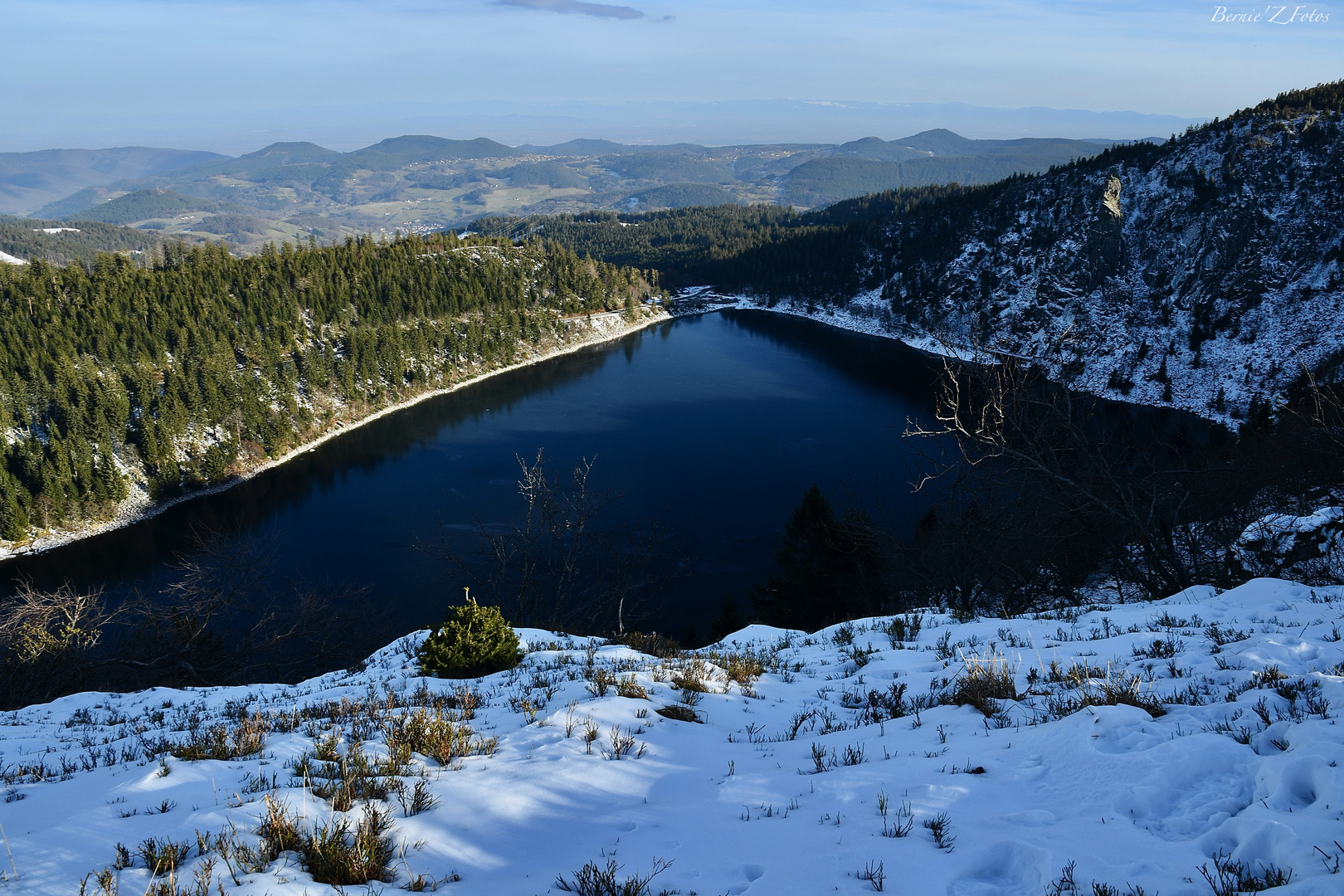 Lac blanc vu d'en haut