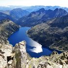 lac de cap de long depuis le sommet du turon de Néouvielle