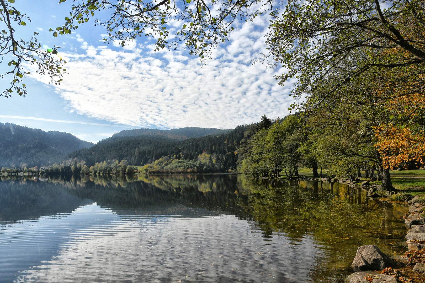 Lac de Longemer Wolken