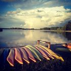 Lac de Miribel après l'orage