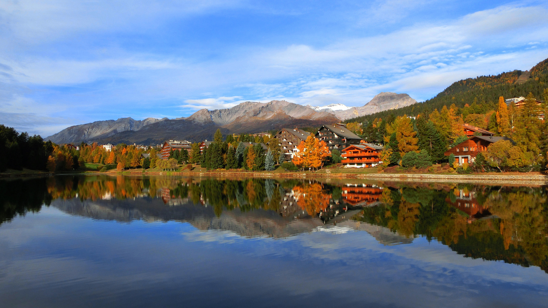 Lac de Moubra, Crans Montana, Wallis, Schweiz