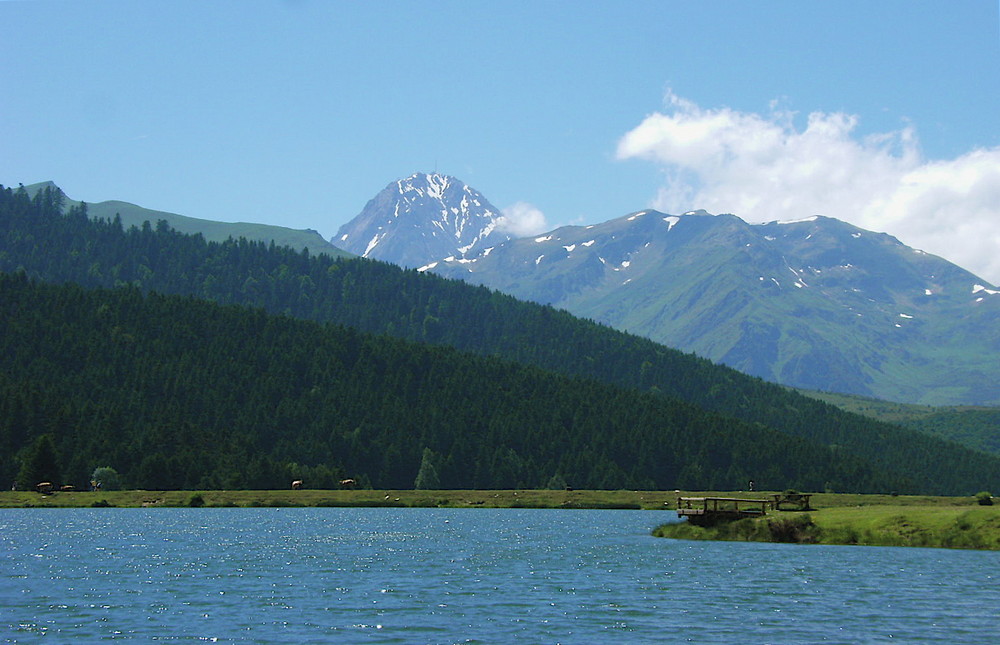 Lac de payolle et le pic du midi