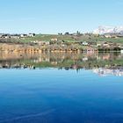 "Lac de Pelleautier"....au loin le " Pic de Bure " ( Hautes-Alpes )