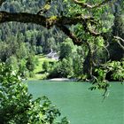 Lac de Vallon avec sa petite chapell - Chablais