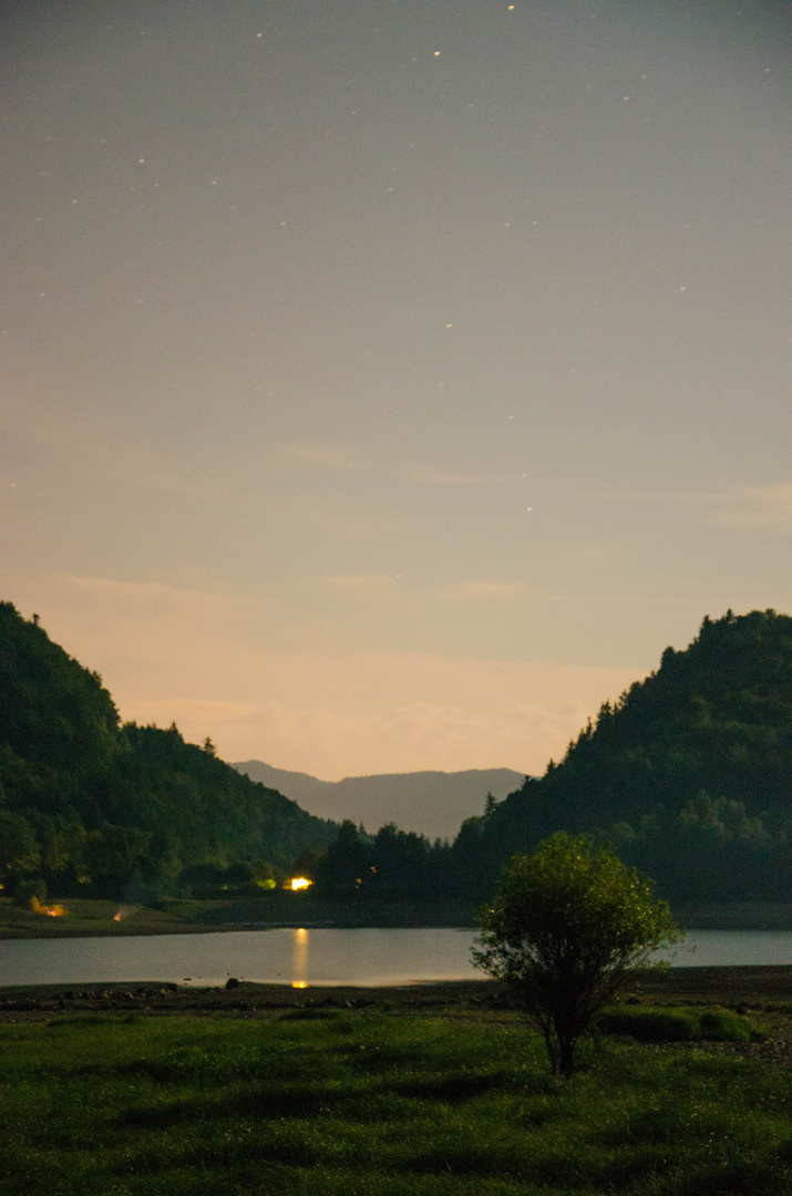 Lac de Wildenstein, de nuit