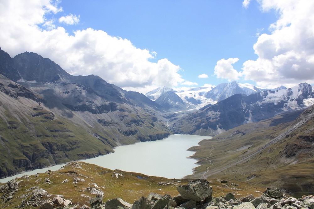 Lac des Dix vom Col du Roux