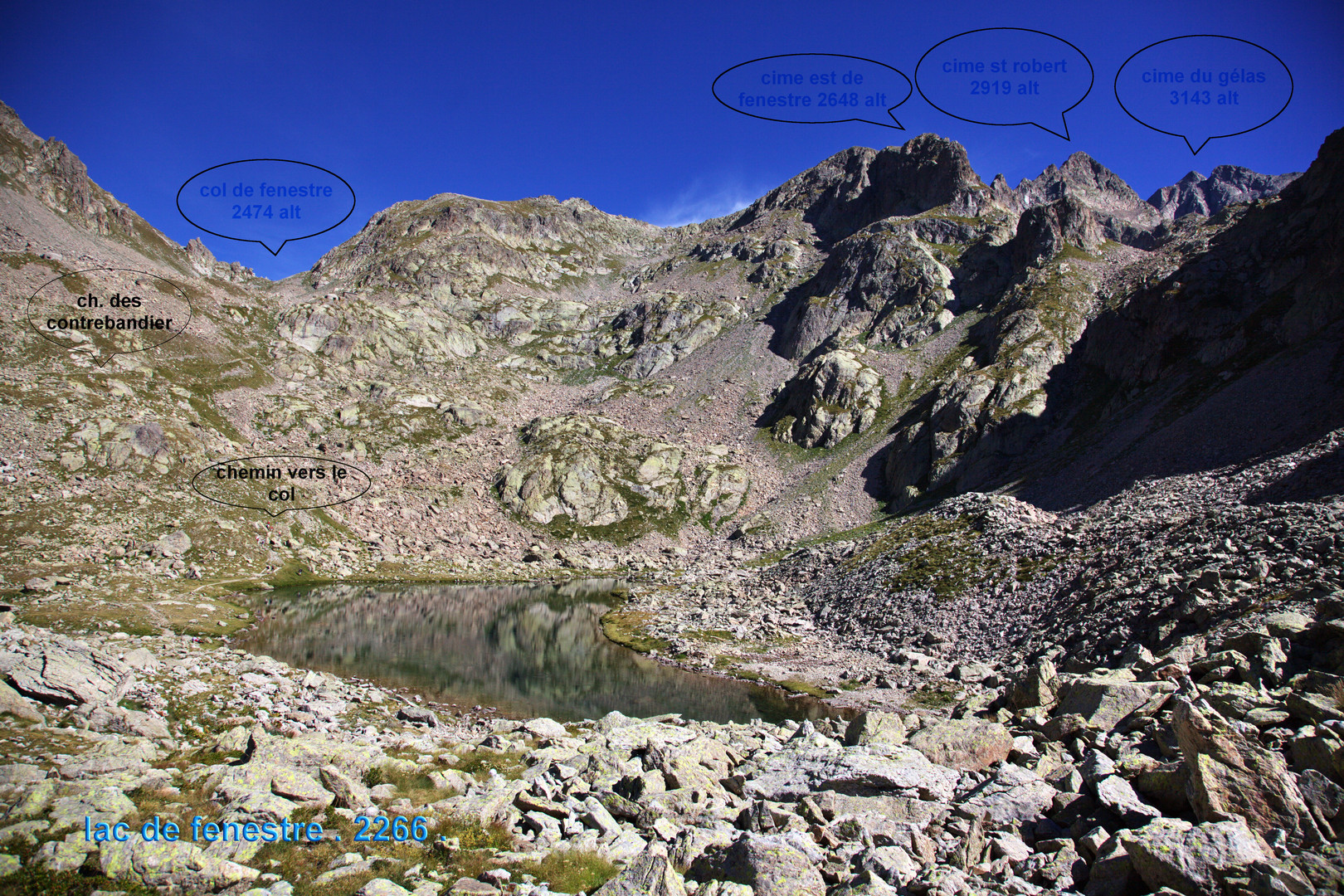 lac des fenestre mercantour