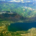 Lac du Bourget aus 10000 m Höhe