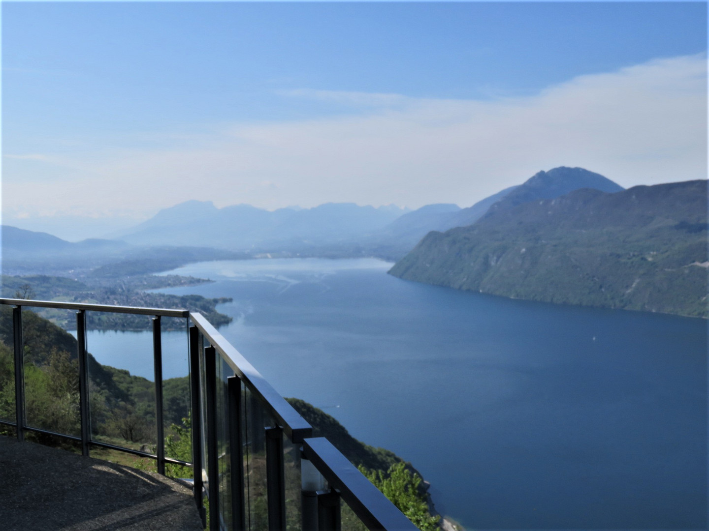 Lac du Bourget, Savoie - vue depuis le col de la Chambotte