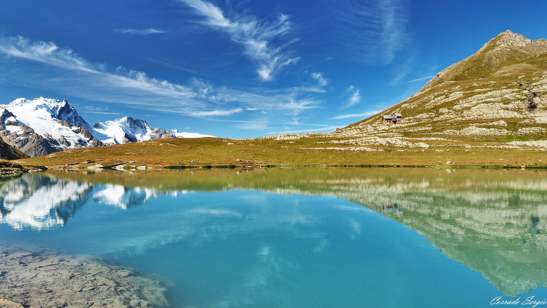 Lac du Goléon 2438 m.