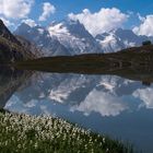 Lac du Goléon et massif de la Meije